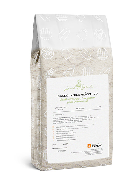 SEMI-FINISHED PRODUCT WITH A LOW GLYCEMIC INDEX W360/380